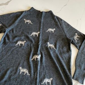 Chicos Leopard Sweater - Size 1